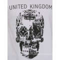 Blanco y negro Skull Design Printing Wholesale Fashion algodón Hombres Camiseta